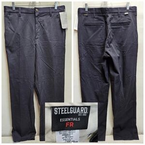 Steelguard Essentials FR Pants Mens 32x30 Navy Flame Resistant Chino Workwear